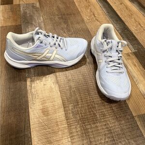 Women's White and blue Sneakers